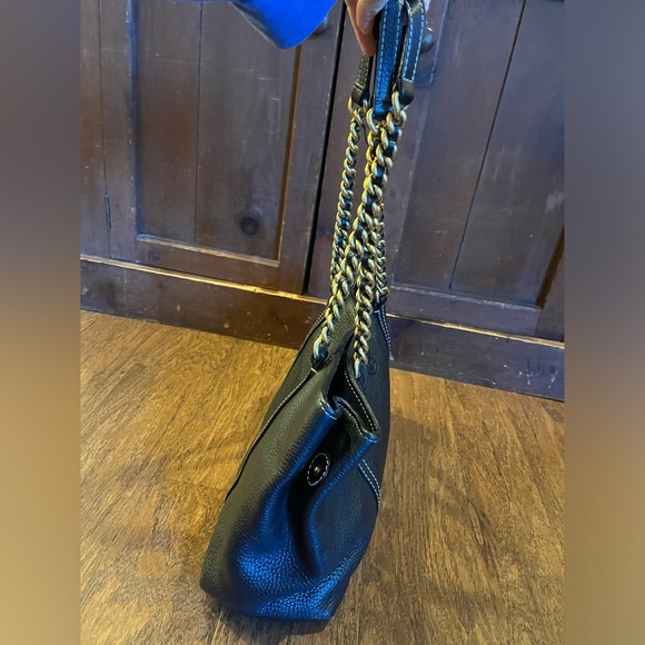 Dolce & Gabanna Leather Medium Shoulder Bag with Chain Straps - Picture 7 of 10